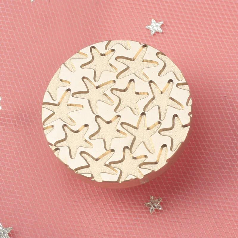 Creative Plant Flower Love Theme Fire Lacquer Seal DIY Handmade Stamp Head for Hand Account Envelope Craft Decoration