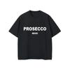 PROSECCO MOOD Letter Graphic Printed Cotton TShirts Women Summer Oversize Female Clothing Soft Round Neck Lady Y2k Tops