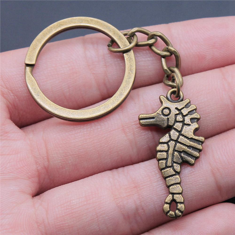 Seahorse Octopus Mermaid Underwater Keychain for Kids Handmade Bohemian Anniversary Gift Minimalist Phone Charm