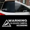 Warning On Board Camera Recording Car Styling Stickers Auto Windows Decals Decor