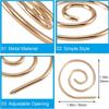 2PCS Spiral Cable Knitting Needle Stainless Steel Circular Sewing Needle Knitting Needles Stitch Holders Handmade Knitting Tools