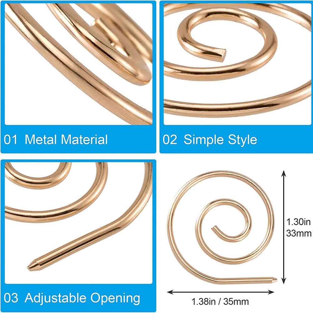 2PCS Spiral Cable Knitting Needle Stainless Steel Circular Sewing Needle Knitting Needles Stitch Holders Handmade Knitting Tools