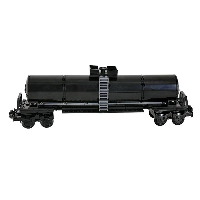 MOC Creative Expert Ideas City Printed Tank Car Express Bricks Building Blocks DIY Toys for children gift