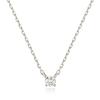 PAIGEFLYNN JEWELRY [Silver 925] Moissanite Brill 0.1 Carat Necklace