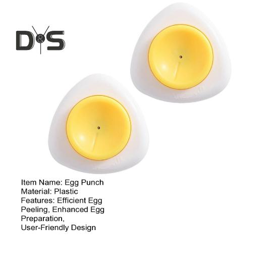 2Pcs Egg Punch Tool for Hard Boiled Eggs Easy Eggshell Peeler Remover with Safety Lock Kitchen Gadget Eggs Hole Puncher