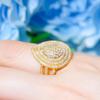 Ki0106 Popular Jewelry Exquisite Zircon Temperament Bracelet Ring Two-Piece Set