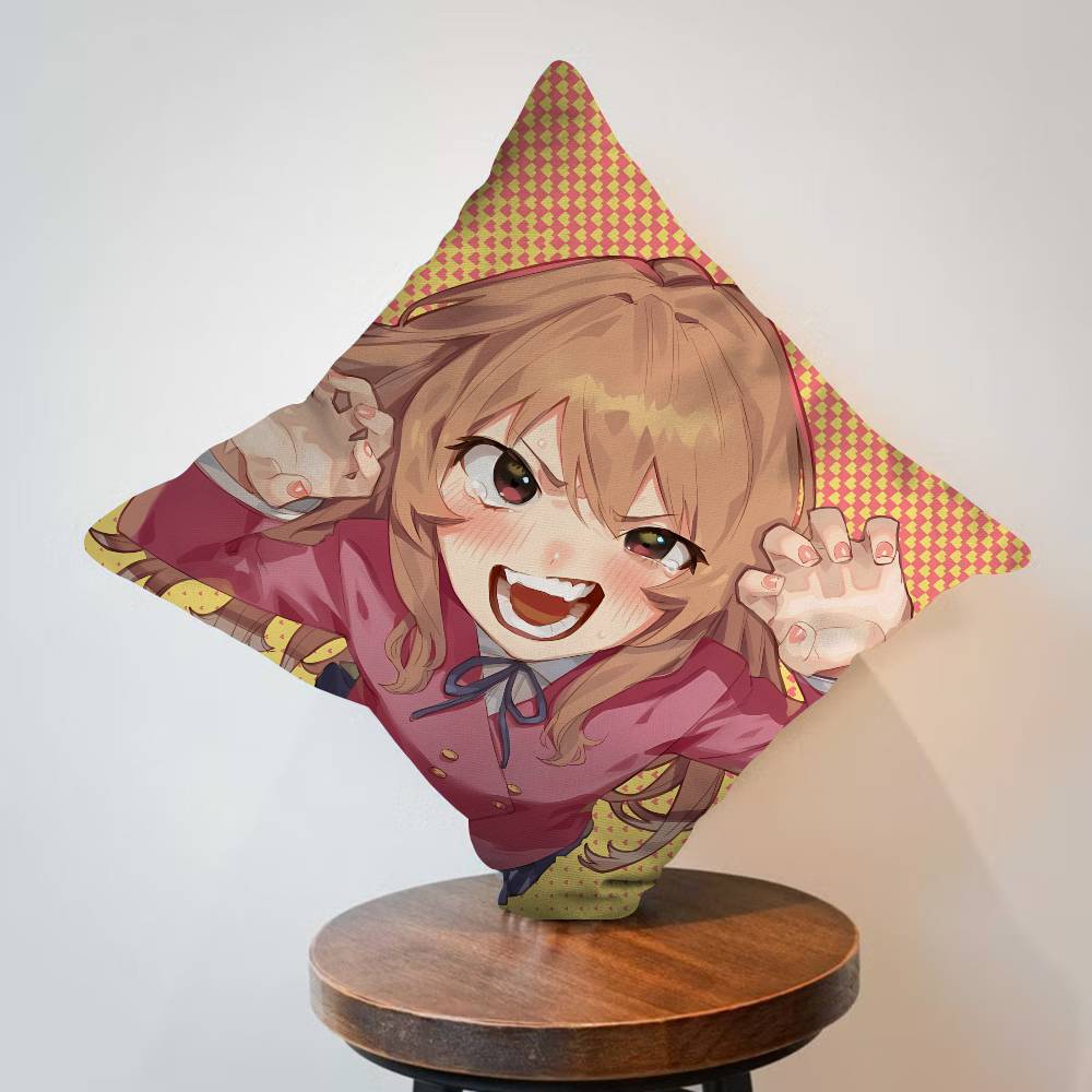 TIGER X DRAGON Toradora Aisaka Taiga cm Cushion Cover Pillow Cover Decor Pillowcase Home Pillowcase for Couch Pillow