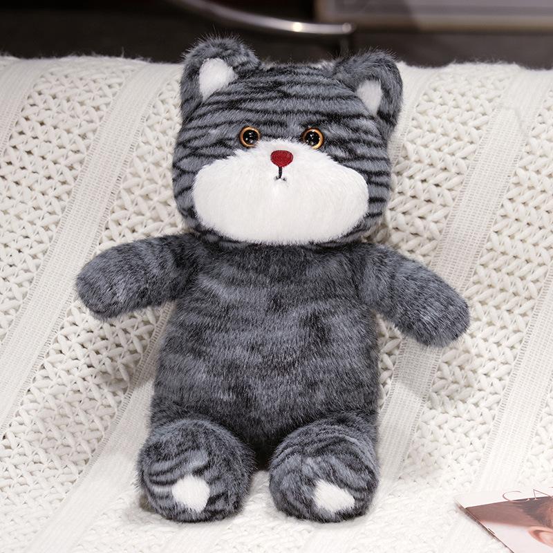 Bib cat doll plush toy kitten doll child soothing rag doll girl birthday gift