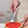 Wassermelonenschneider, leicht zu reinigen, praktisches Wassermelonen-Schneidwerkzeug, doppelseitiger Design-Schneider mit Gabel für zu Hause