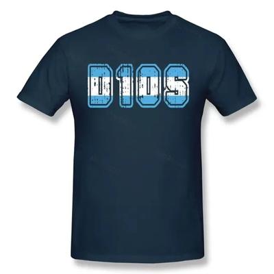 Homme T Shirt Summer Men T-shirt D10S Maradona T Shirt Streetwear Big Size Cotton Crewneck Short Sleeve T-Shirts Men’s