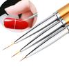 Nail Art Brush Set: Pro Japanese Design for Line & Flower Detailing with Ultra-Long, Ultra-Fine Striping Pens.