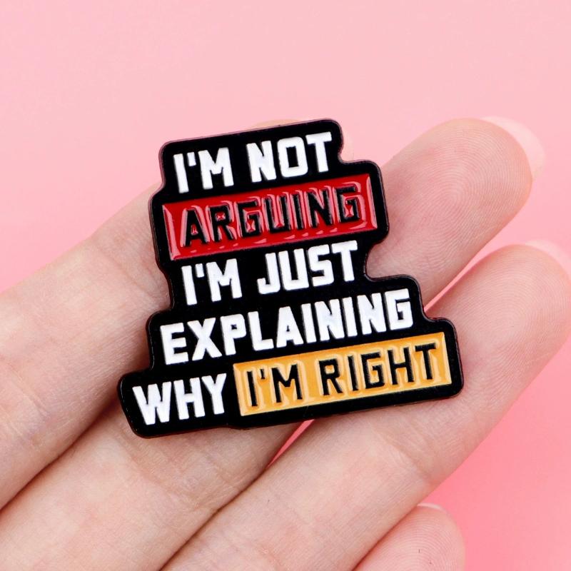 Enamel Pin Quotes Brooch Pines Lapel Pins Badge On Backpack Clothing Accessories Fashion Jewelry Friends Fans Gifts Decoraitons
