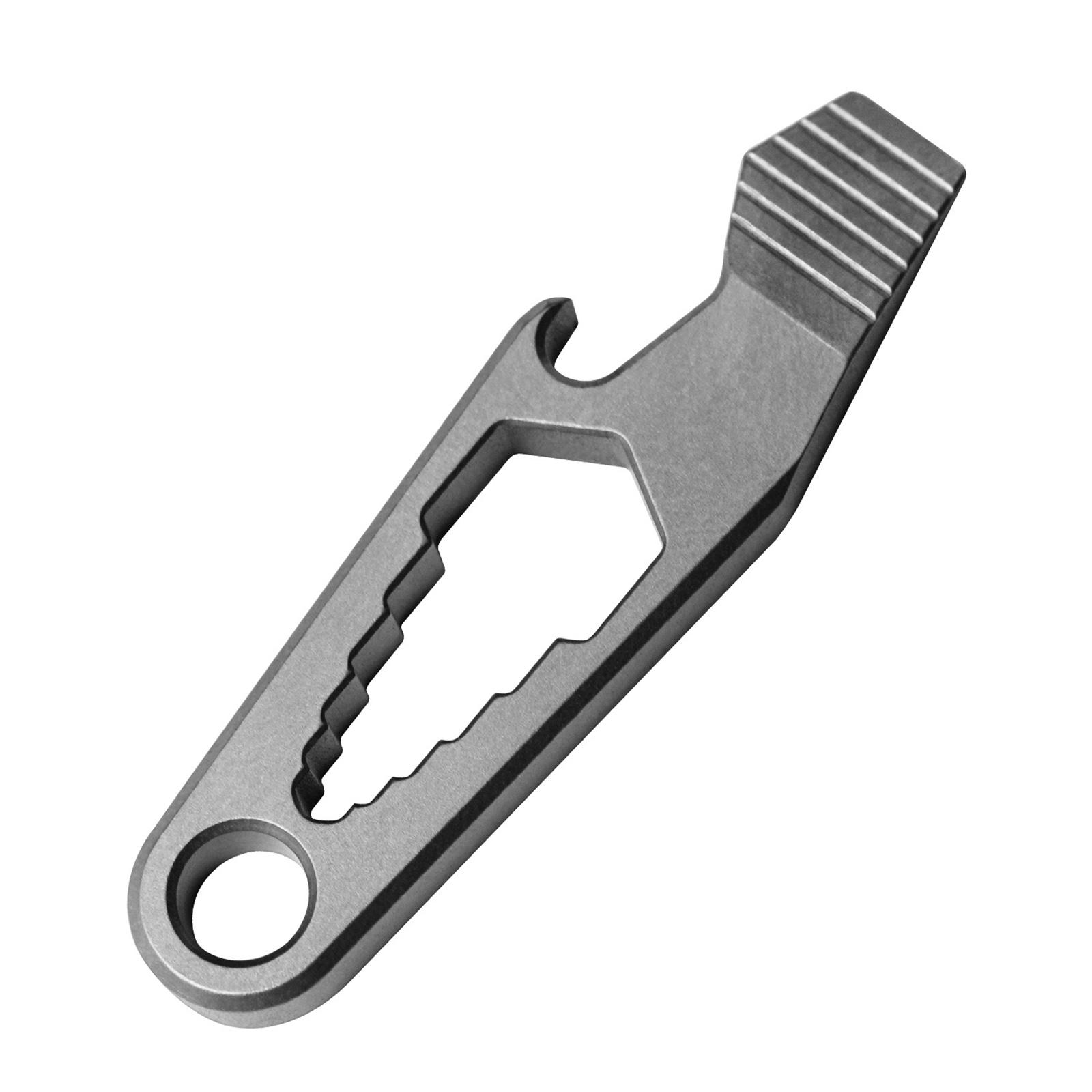

Titanium Alloy Keychain Bottle Opener Keychain Clip Key Holder Key Chain Clip Key Hook Outdoor Camping Buckle Keychain