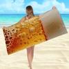 Ultra-realistisches Bier-Strandtuch, Schnell trocknend, Weich für Meeresufer, Sommerstrand, Pool, Reise, Party