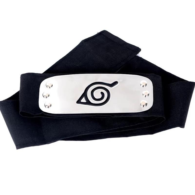 Anime Naruto Ninja Headband Uzumaki Akatsuki Kakashi Figure Cosplay Headbands Forehead Protector Props Halloween Party Gift