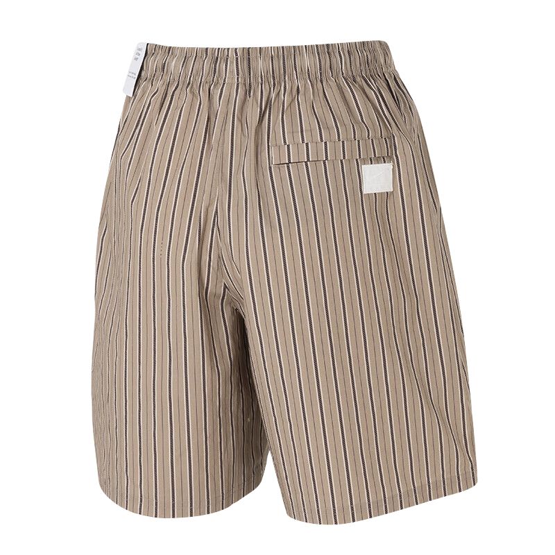 Nike Sportswear SS25 Brand Logo Striped Quick-Dry Breathable Woven Lace-Up Sports Shorts Men shorts Brown IF0378247