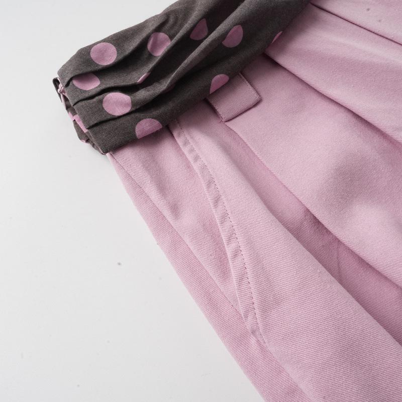 Guan Qu Women's Spring Retro Wide-Leg Casual Pants