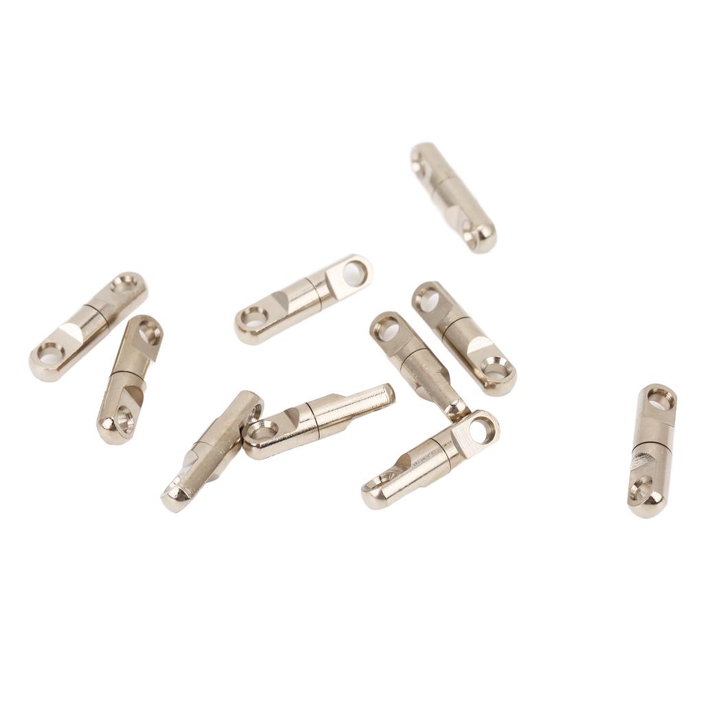 10 Stück Wirbel Angeln Langlebig Einfaches Design Hochfest Drehbar Angelzubehör für Angeln