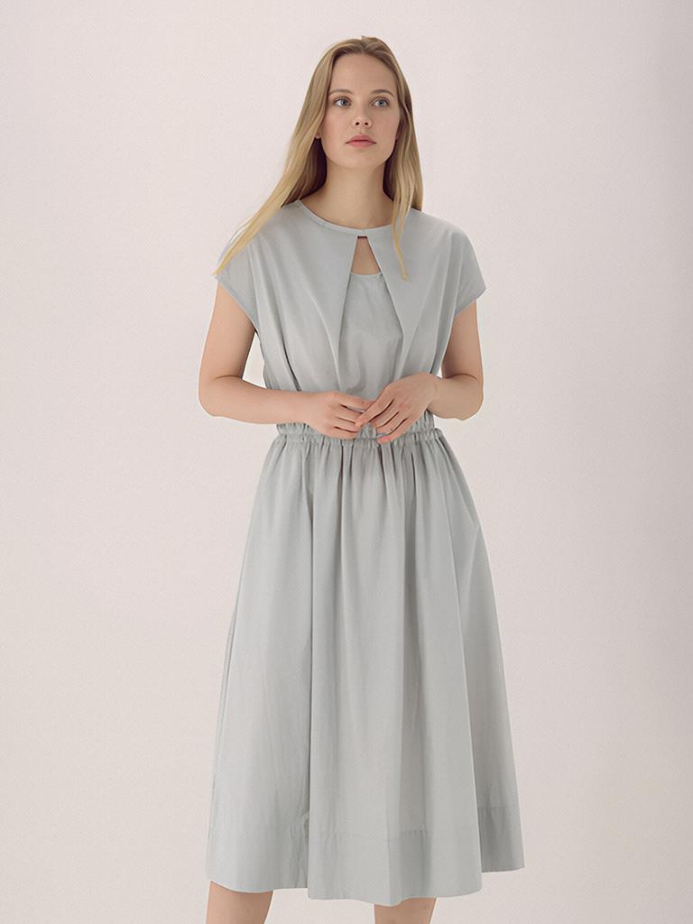 ACUD Front Cut Banding Dress_Mt.Blue