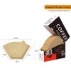 Filtre à café en papier en forme d'éventail pour verseur manuel, oreille à suspendre, jetable v02.