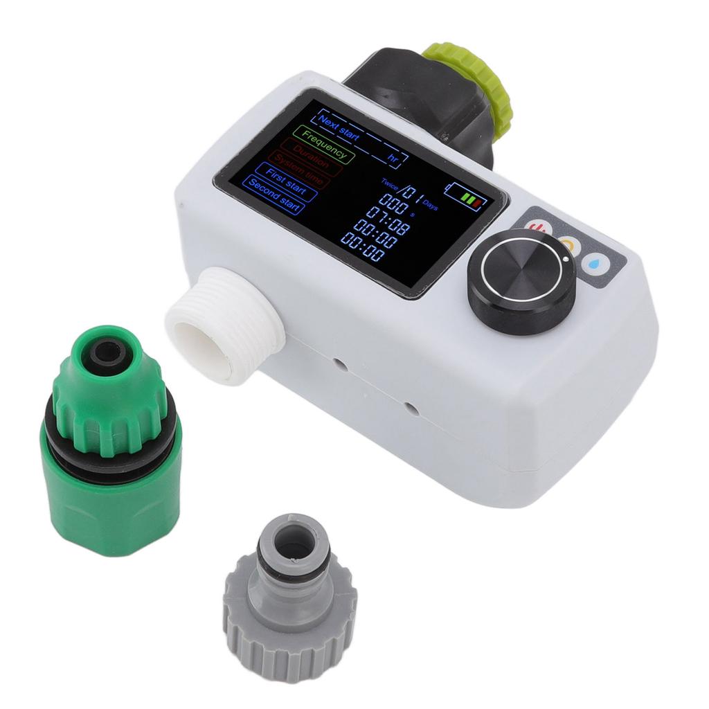 Solar Sprinkler Timer Solar Rain Sensing Automatic IP68 Waterproof Real Time Self Inspection Garden