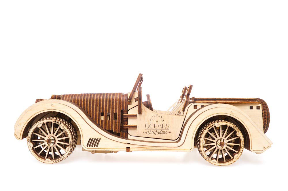 Ugears Roadster Wooden Building Block Puzzle Toy VM-01
