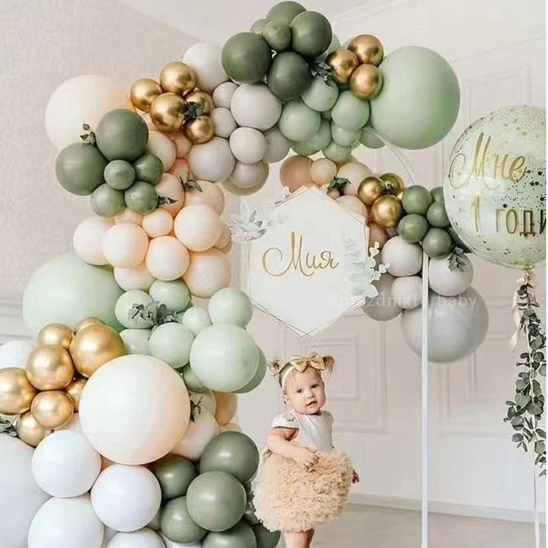 Ballonhochzeit mit Geburtstagsballonanordnung High Sense Weihnachten Internet Celebrity Green Arch Xiongxian Ballon