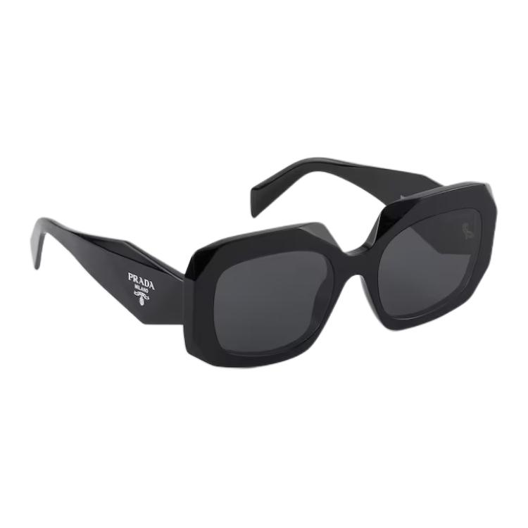 Prada Symbole Geometric Design Square Sunglasses Women sunglasses Black SPRB23_E16K_FE08Z_C_054