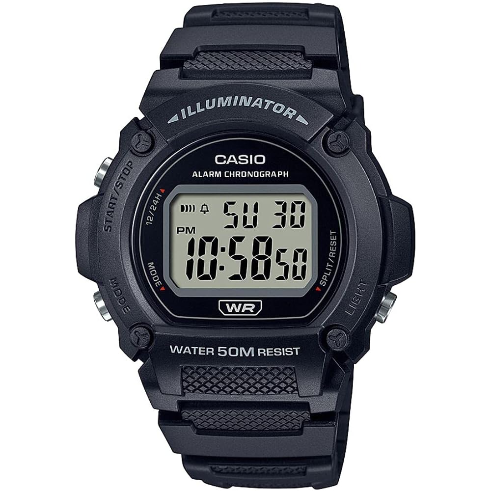 [Casio] CASIO Standard Digital Watch W-219H-1AV Men s Cheap Casio Black Overseas Model [Parallel Import]