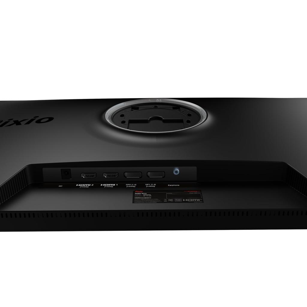 Pixio PX32U Wave Gaming Monitor 4K 32 Inch 144Hz Fast IPS Black Black HDR 2 Year Warranty Pixio