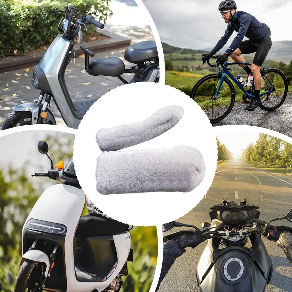 Motorcycle Hand Grips Non-Slip Warm Protector Motorcycle Handlebar Grip Thermal Muffs For Men Women Tricycle ATV Motorbike