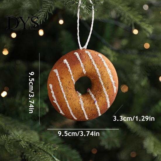 Environmentally Friendly Christmas Decor Ornaments 3D Foam Gingerbread/Star/Candy Cane Decoration Multi-size Sticky Powder Hanging for Xmas