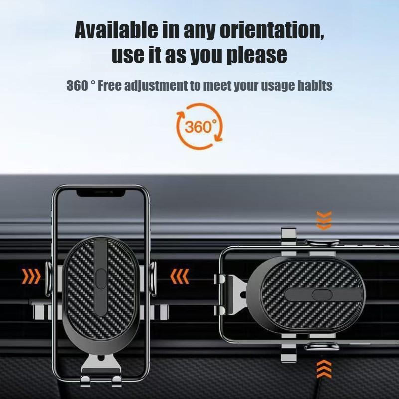 Dashboard Mount Triangle Gravity Car Phone Holder Frosted Solid Mobile Holder Air Outlet Gravity Sensor Auto Accesorios