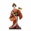 Traditional Japanese Figurine Rectangular Base Doll Textile Clothing Figure