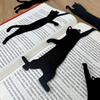Metal Cat Bookmarks Set of 5 Creative-Design with Unique Cat Shaped Bookmarks for Book Lovers, Students, and Teachers