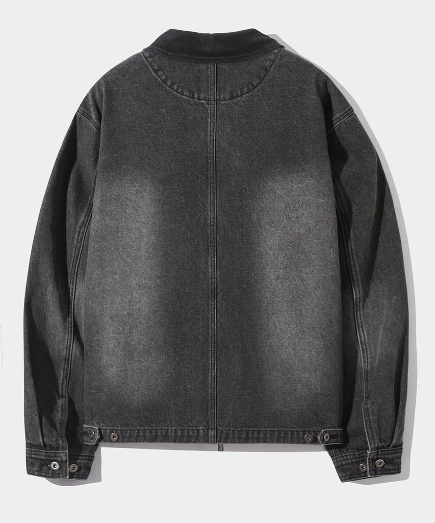 Dimitri Black 2Way Og Essential Fade Wash Michigan Denim Jacket_Vintage Black