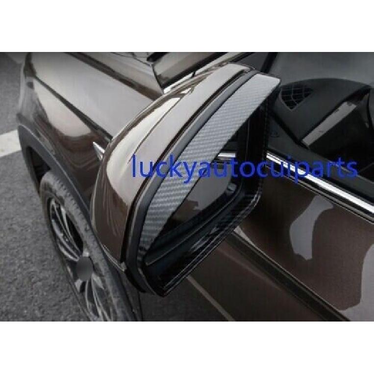 For Volkswagen Taos 21-2023 ABS Carbon Fiber Side Mirror Visor Frame Cover Trim