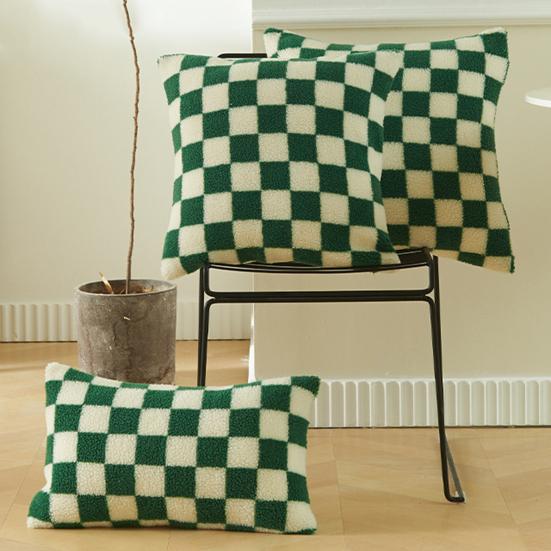Excellent Pillow Cushion Cover Non-fading Short Plush Home Decoration
