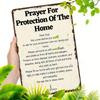 Vintage Metal Wall Art Sign Prayer For Home Protection 8x12 Inch Rustic Tin Decor For Indoor Outdoor