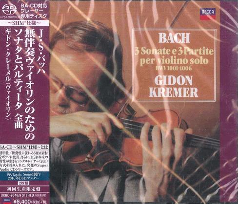 

CD GIDON KREMER Bach 3 Sonate E 3 Partite Per Violi UCGD90489 DECCA 2016 Japan Obi Classical