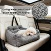 Car Bed For Dogs Adjustable Foldable Safety Tether Cushions Car Pet Bed For Travel Vehicles Summer Winter Trunk Interior Puppy