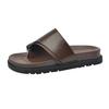 Fashion 2025 Summer New Casual Flat Bottom Slippers Women's Shoes Clip Toe Fashion Low Heel Sandal Slippers Platform Black Flip Flops
