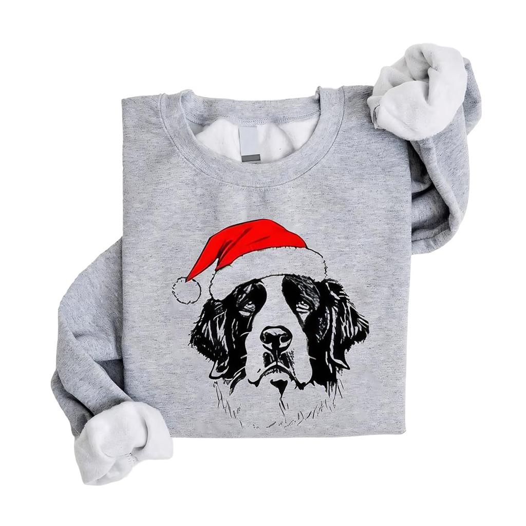 Christmas T-Shirts And Sweatshirts, Women'S Sweatshirts, Long-Sleeved Pullover Sweatshirts, Women'S Long-Sleeved Tops