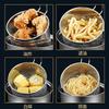 304 Edelstahl Fritteusenkorb Abtropfsieb Heißölfilter Pasta Nudeln Frittiertes Hähnchen Maschensieb Schaumlöffel Küchenwerkzeug