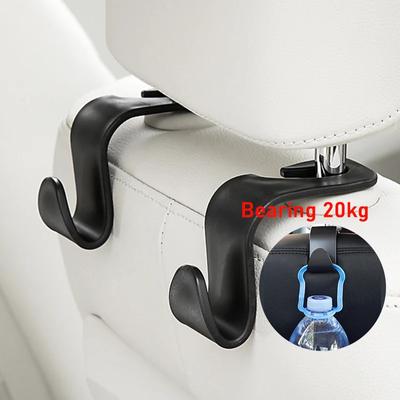 2pcs Car Seat Back Headrest Holder Hook for Bag Coat Organizer Holder Universal