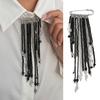 Beaded Tassel Pin Brooch Boho Chain Tassel Brooch Retro Dangle Brooch