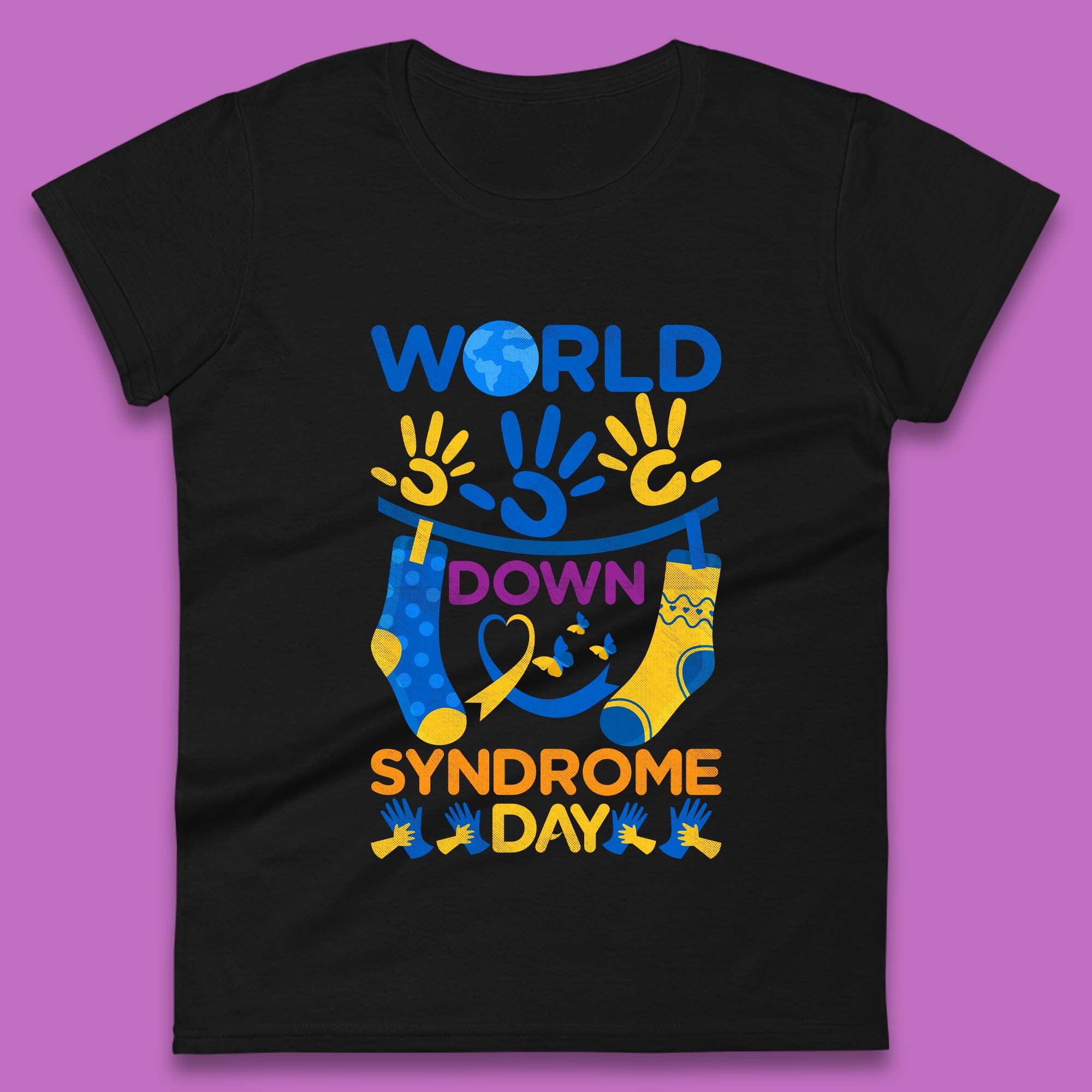 World Down Syndrome Day Womens T-Shirt Mens Tops Tees Unisex 4XL