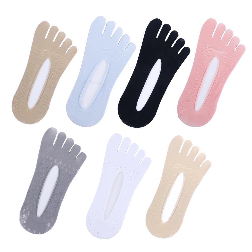 

Ultra-thin Yoga Hollow Summer Lace Five-finger Socks Short Socks Sock Slippers Five Toe Ankle Socks сірий