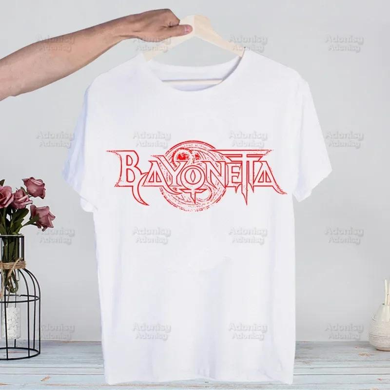 Game Bayonetta Harajuku T-shirts Summer Men/Women Hip Hop Funny Print Tshirt Streetwear T Shirt Short Sleeve Tee Top