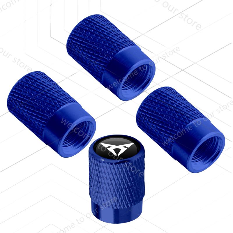 

4Pcs/Set For Ibiza Leon ATECA Tavascan Arona Born Ateca Tarraco Terramar LOGO Badge Car Wheel Tire Valve Caps Tyre Stem Covers